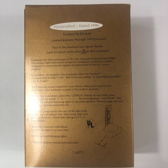 Hallmark Keepsake Ornament Freedom 7 1996 – Journeys Into Space Series – MIB - Picture 3 of 10